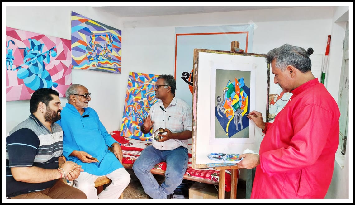 कवि और चित्रकार की अद्भुत जुगलबंदी, चित्रकार ने किया अनूठा प्रयोग
