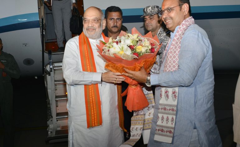 केंद्रीय गृह मंत्री अमित शाह पहुंचे बीकानेर, सीमा चौकी सांचू में जवानों से करेंगे संवाद