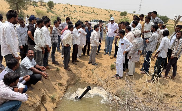 रणधीसर माइनर में निरीक्षण के दौरान भड़के विधायक भाटी, लापरवाही पर नोटिस, किसानों को मिली राहत