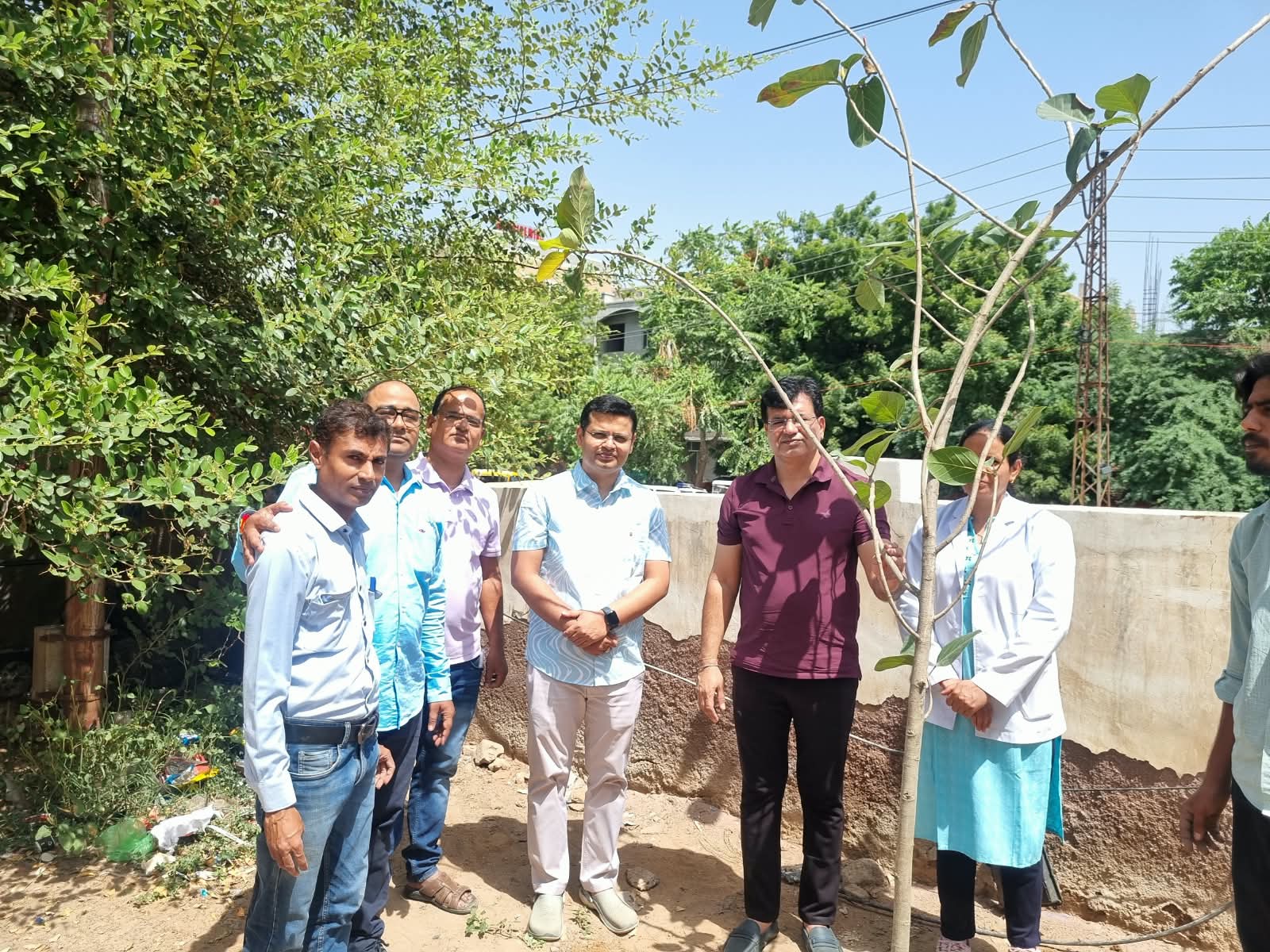 कजली तीज पर पीबीएम के सुपर स्पेशियलिटी अस्पताल में सघन पौधरोपण, हरियाली बचाने का दिया संदेश
