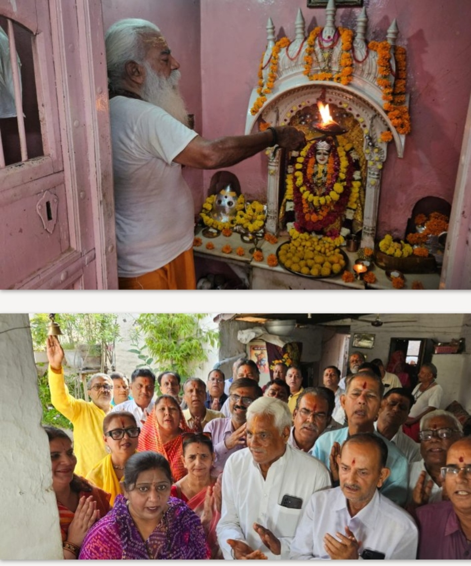 पुष्करणा दिवस पर मां उष्ट्रवाहिनी का पूजन, महाआरती और भजनों से भक्तिमय हुआ माहौल