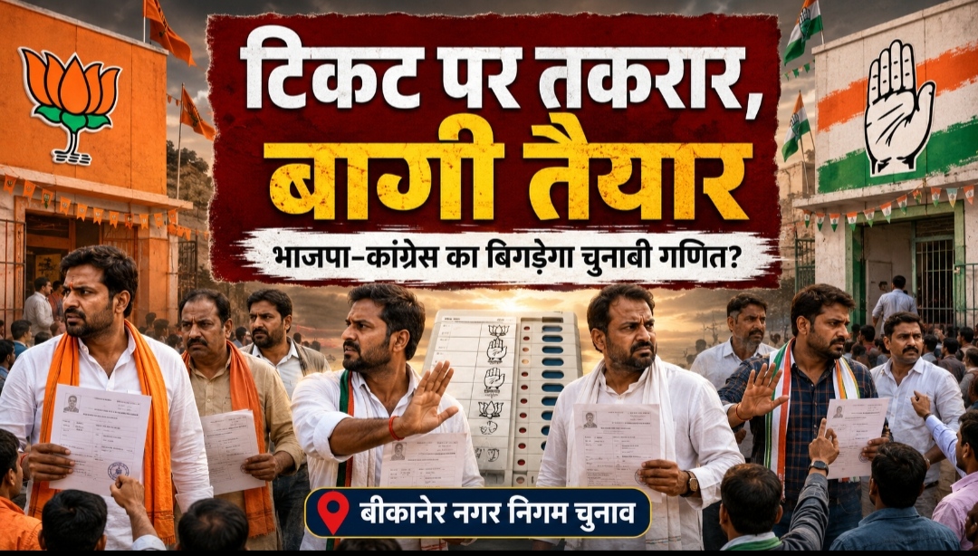 बीकानेर के कई वार्डों में बगावत की आहट, बहुकोणीय मुकाबला होने की संभावना