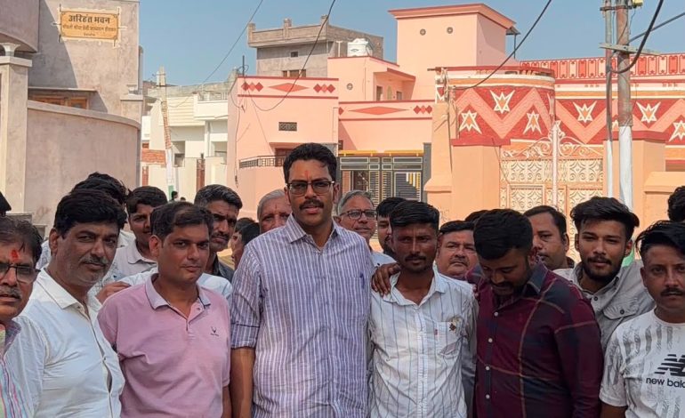 देशनोक में भाजपा ने तेज किया चुनाव प्रचार, विधायक अंशुमान सिंह भाटी ने वार्ड 21 और 22 में किया जनसंवाद