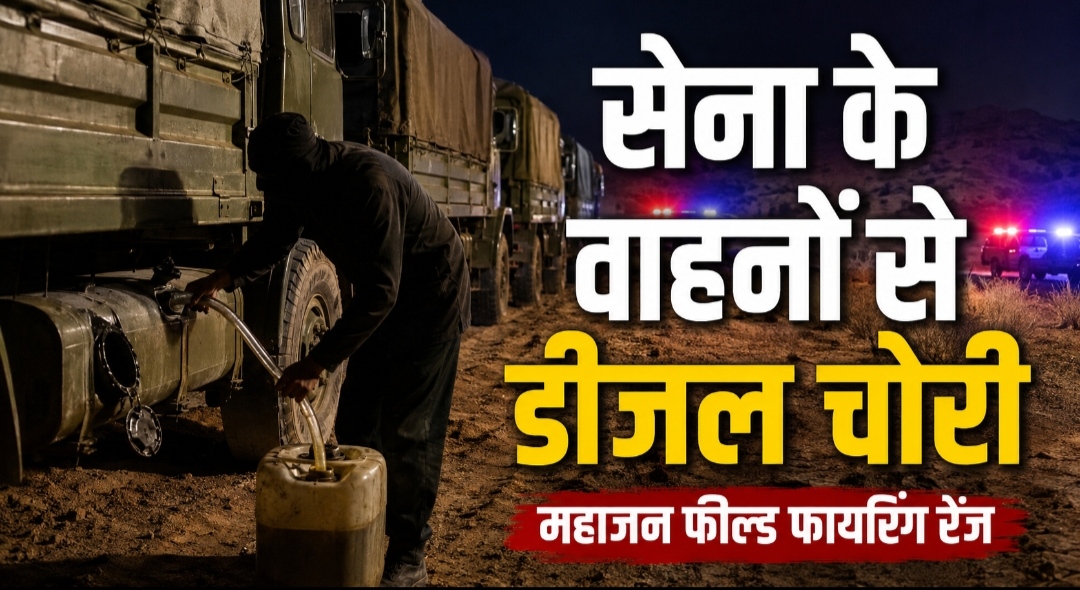 महाजन फील्ड फायरिंग रेंज में सेना के वाहनों से डीजल चोरी, ढक्कन तोड़कर निकाला तेल