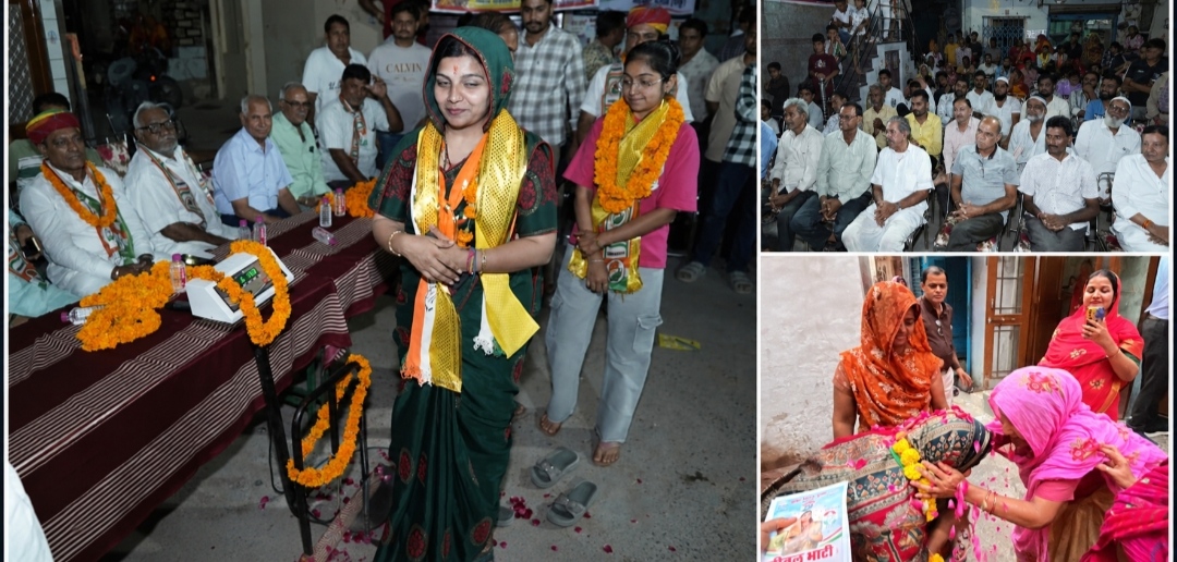 36 कौम के समर्थन से आगे बढ़ रहा शीतल भाटी का कारवां, गुड़ से तौलकर की पुष्पवर्षा