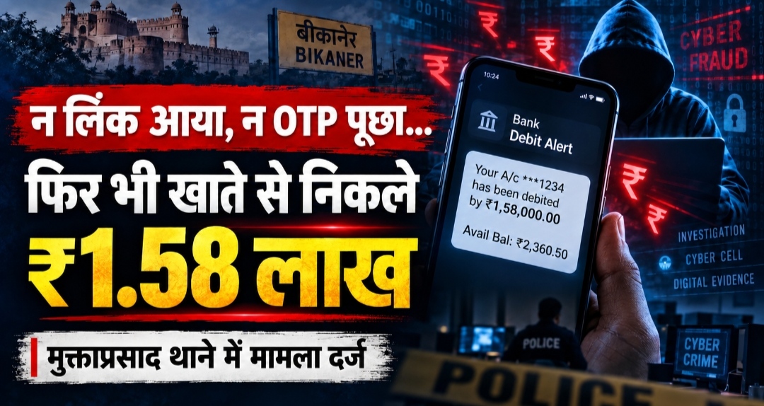 न लिंक आया, न OTP पूछा… फिर भी खाते से निकल गए 1.58 लाख रुपये